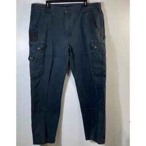 Mens Carhartt Cargo Carpenter Pants Double Knee Work Wear Canvas Black 40 #2 B34